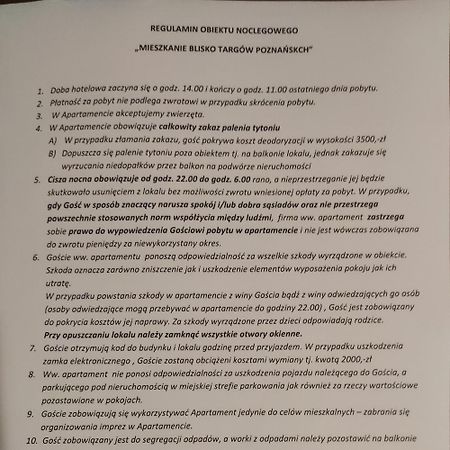 Mieszkanie Blisko Targow Poznanskich Appartement Buitenkant foto